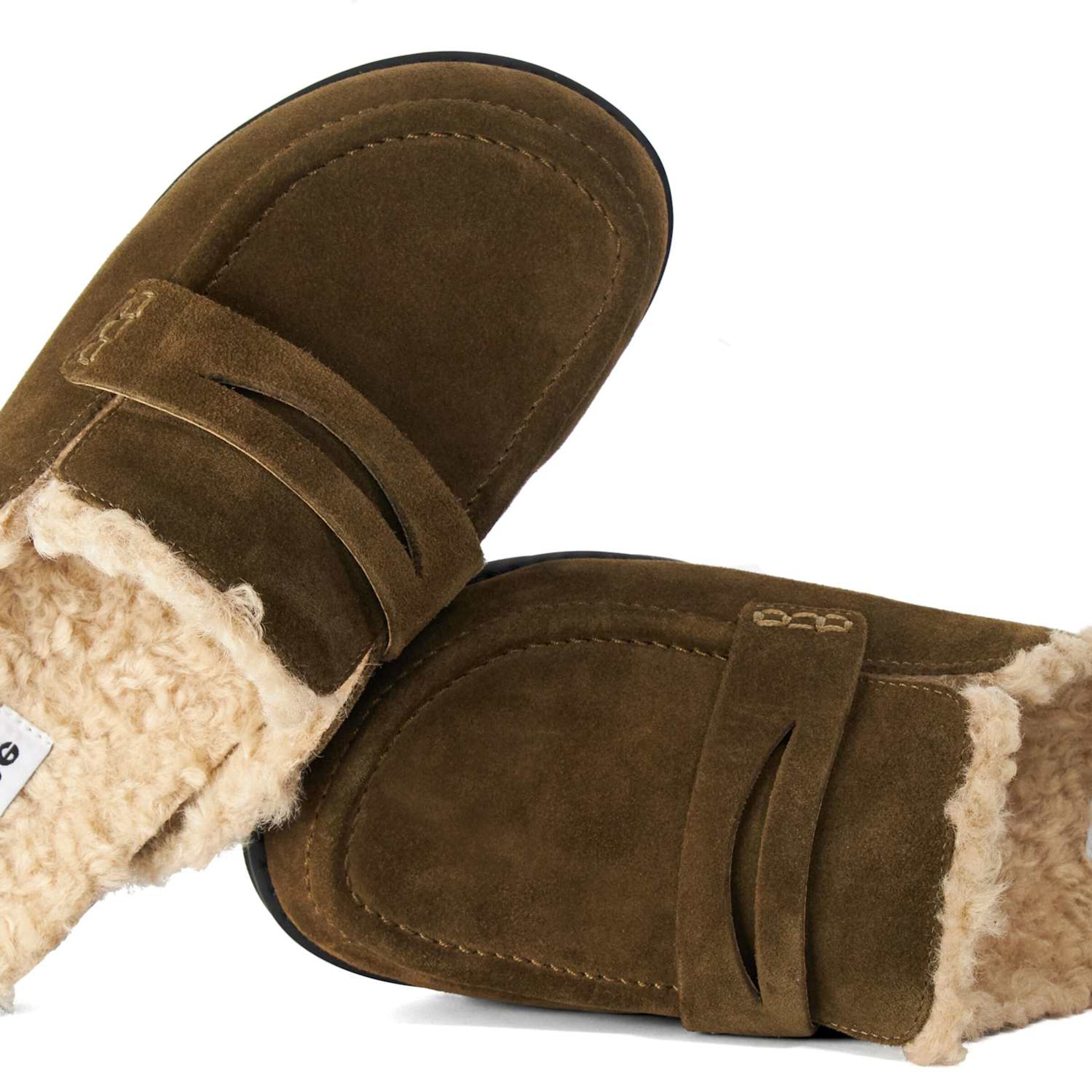 Dune LONDON Mules 'Goldy' in Green
