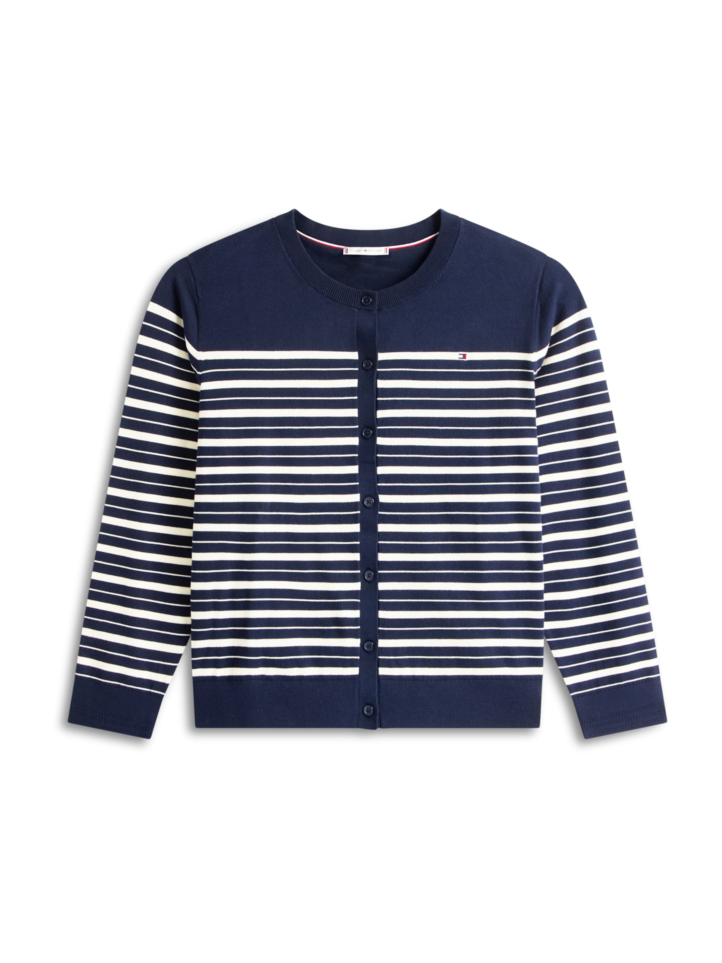 Tommy Hilfiger Curve Knit cardigan in Blue: front