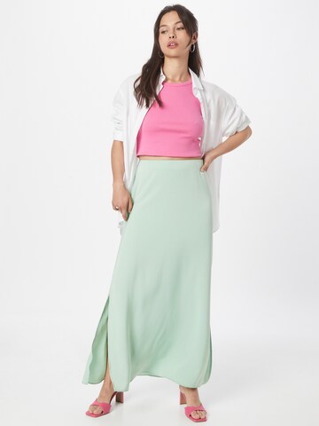 NA-KD Skirt 'Ida Zeile' in Green