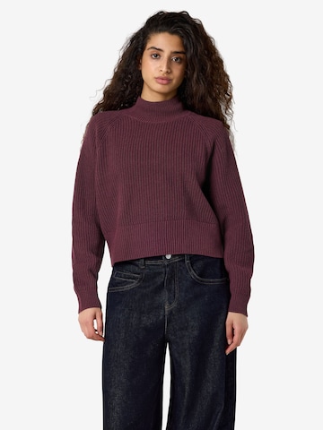 Pullover di Noisy may in marrone: frontale