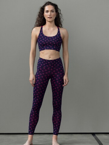 Bustier Soutien-gorge de sport 'Criss Cross' Hey Honey en bleu : devant