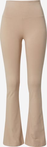 Urban Classics Flared Leggings in Beige: front