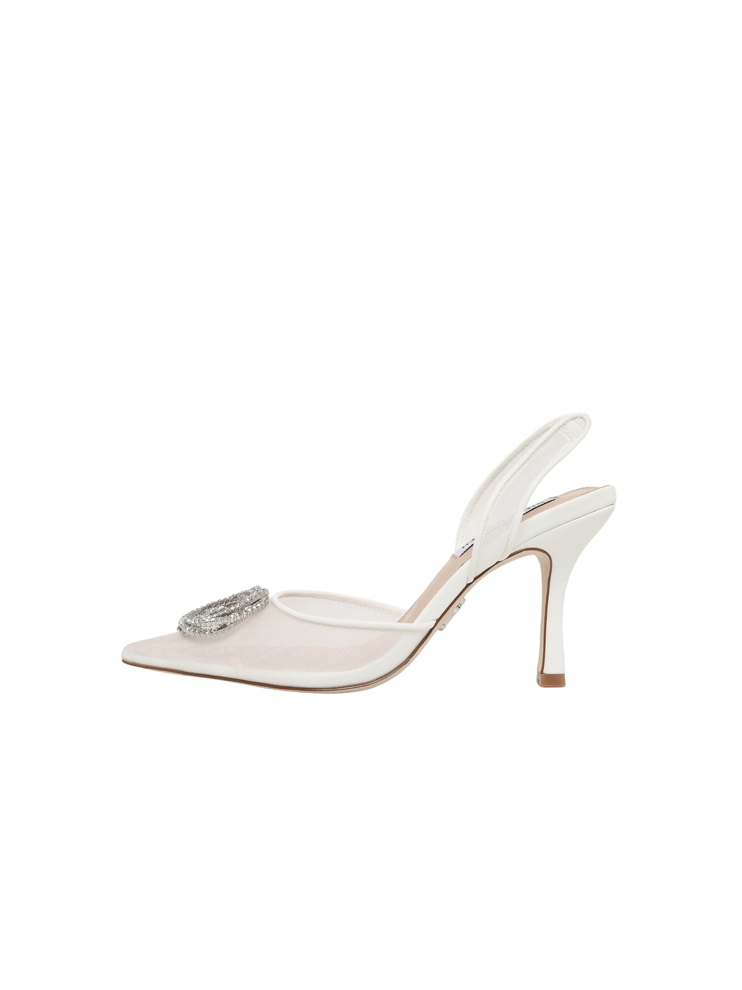 STEVE MADDEN Escarpins 'Bellina' en 36 en ivoire / argent, Vue avec produit