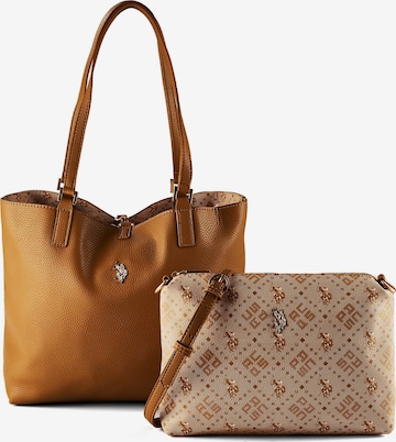 Cabas 'Malibu' U.S. POLO ASSN. en marron : devant