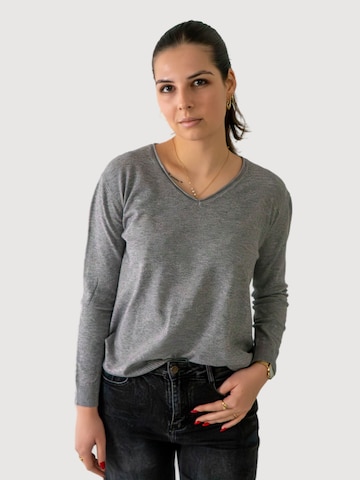 WEARABLE STORIES Pullover 'Ginny' i grå