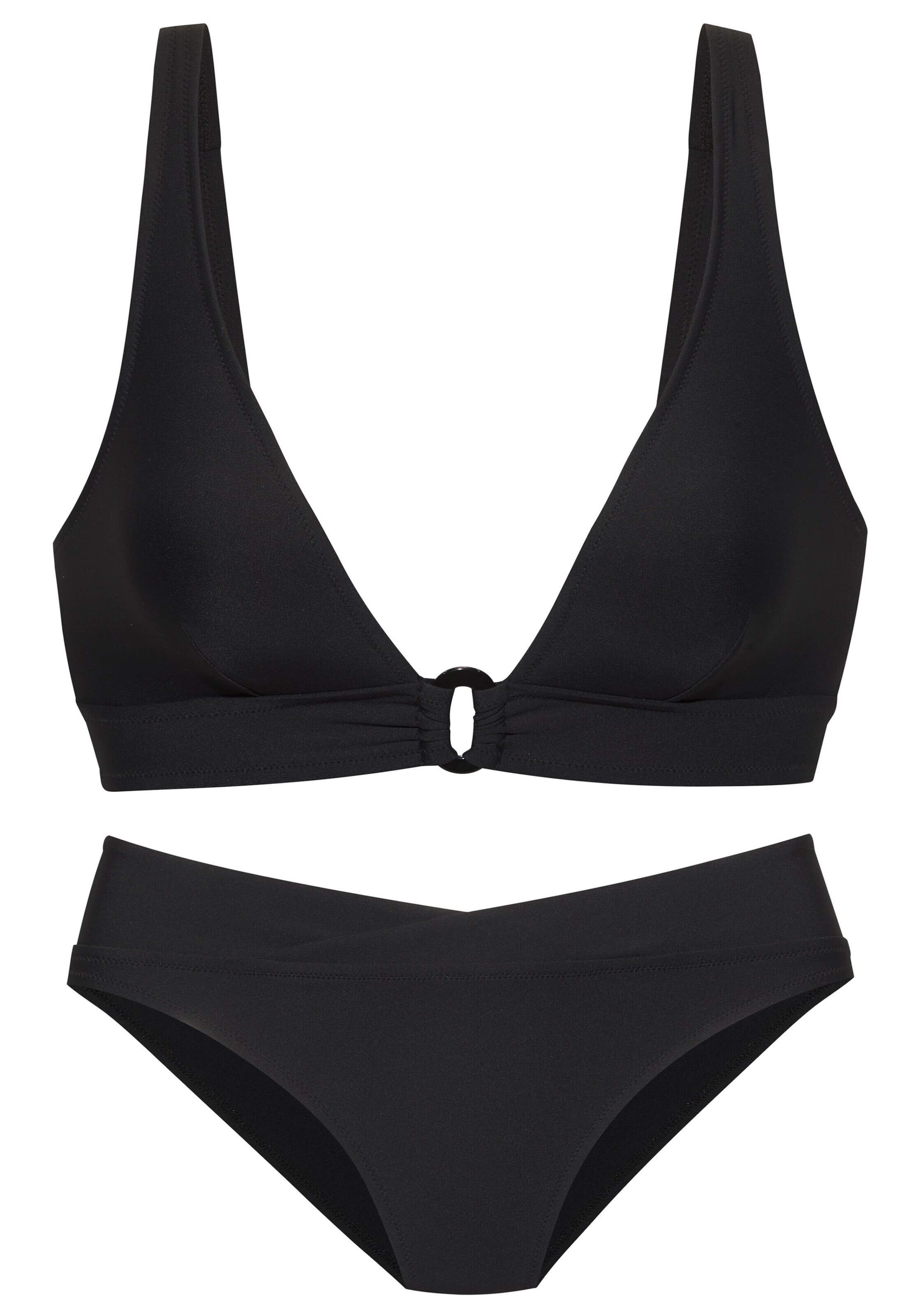 LASCANA - Bikini en negro: frente