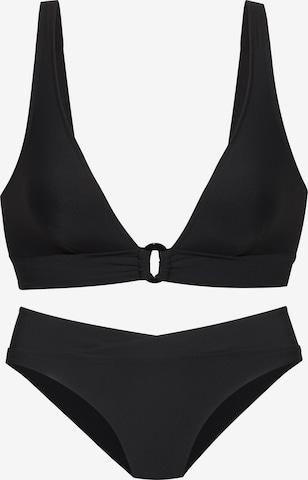 LASCANA - Bikini en negro: frente