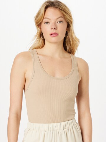 Dr. Denim Top 'Demi' in Beige: front