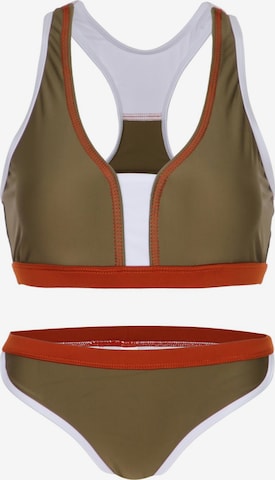 La V Bikini 'Bikini 3 color' in Groen: voorkant