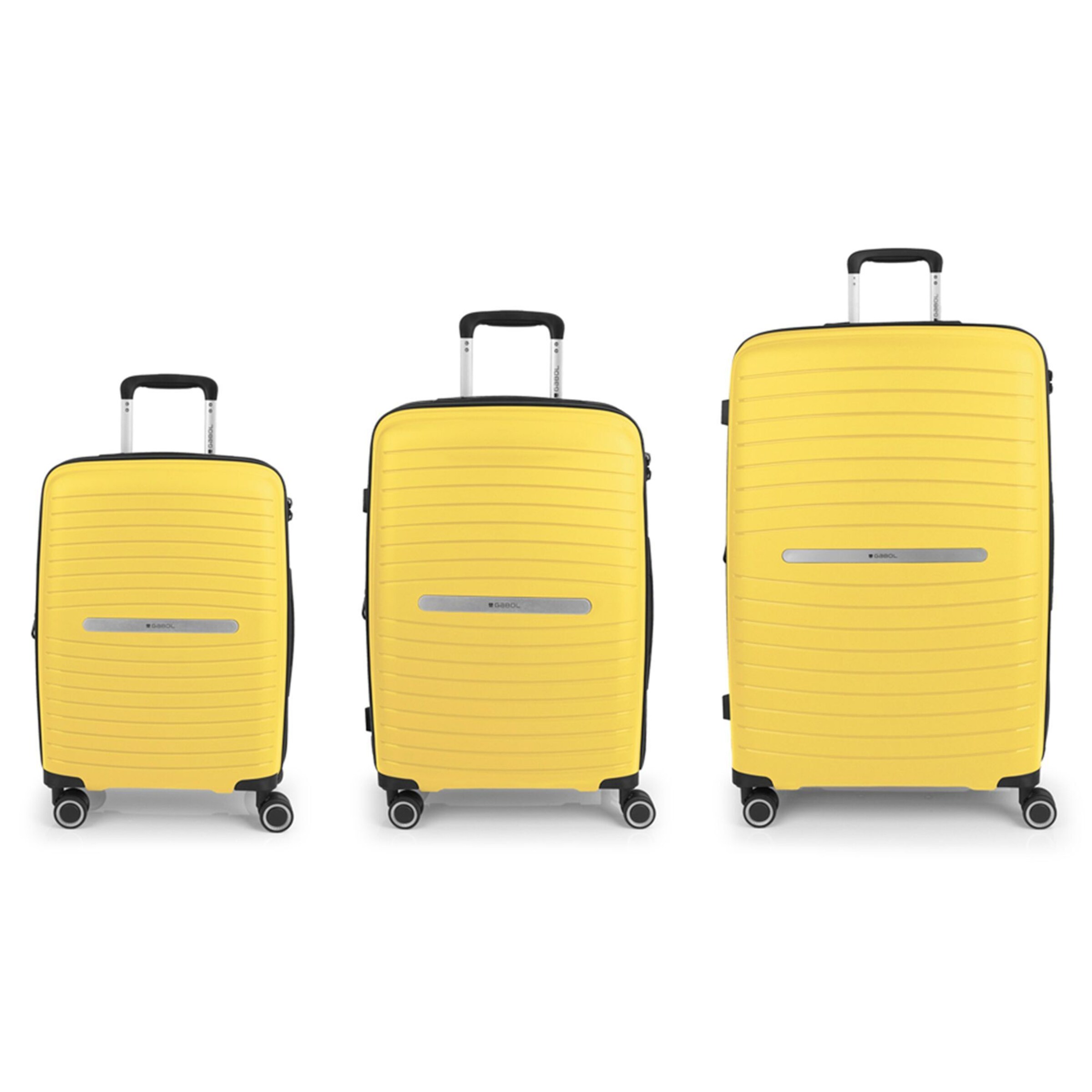 Gabol Suitcase Set 'Shinyuu' in Yellow: front