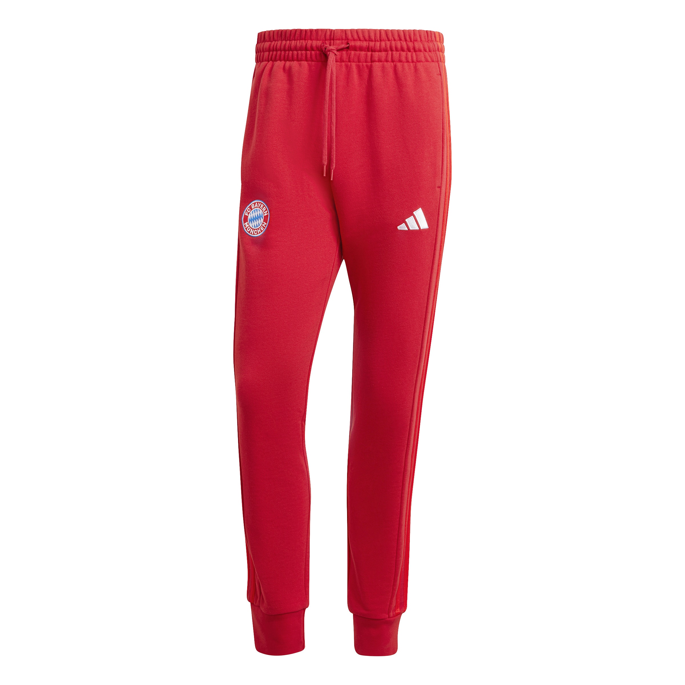 ADIDAS PERFORMANCE Tapered Workout Pants 'Dna FC Bayern München' in Red: front