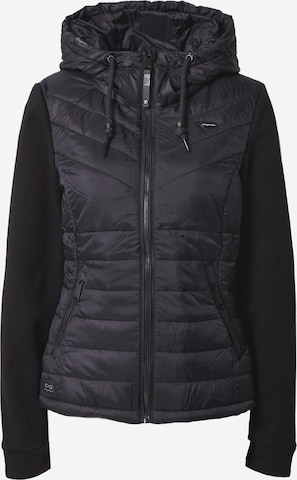 Ragwear Between-Season Jacket 'LUCINDA' in Black: front