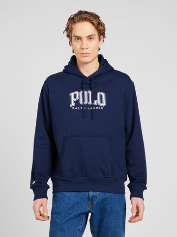 Sweat-shirt Polo Ralph Lauren en bleu : devant