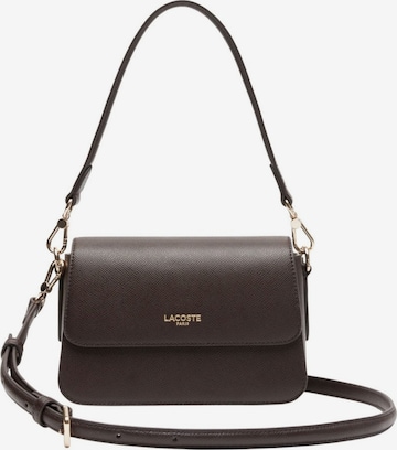 LACOSTE - Bolso de hombro 'Champs-Élysées' en marrón: frente