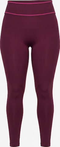 Ulla Popken Skinny Leggings in Lila: Vorderseite