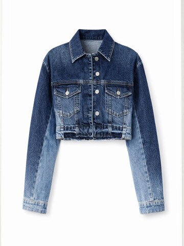 IT'S BASIC Übergangsjacke 'Cropped Denim Jacket'‌‌‌‌ in Blau
