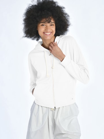 DEHA Sweatvest in Wit: voorkant