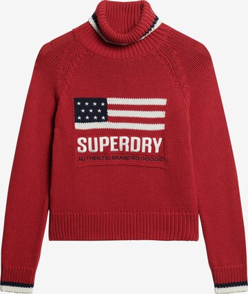 Superdry Trui 'Americana' in Rood: voorkant