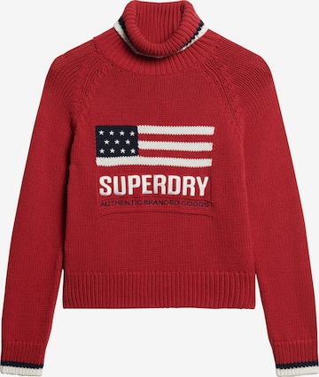 Superdry Sweater 'Americana' in Red: front