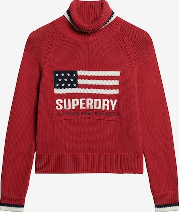 Superdry Pullover 'Americana' in Rot: predná strana