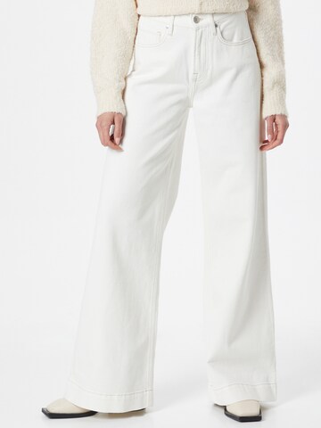 Wide Leg Jean 'Kersee' TOMORROW en beige : devant