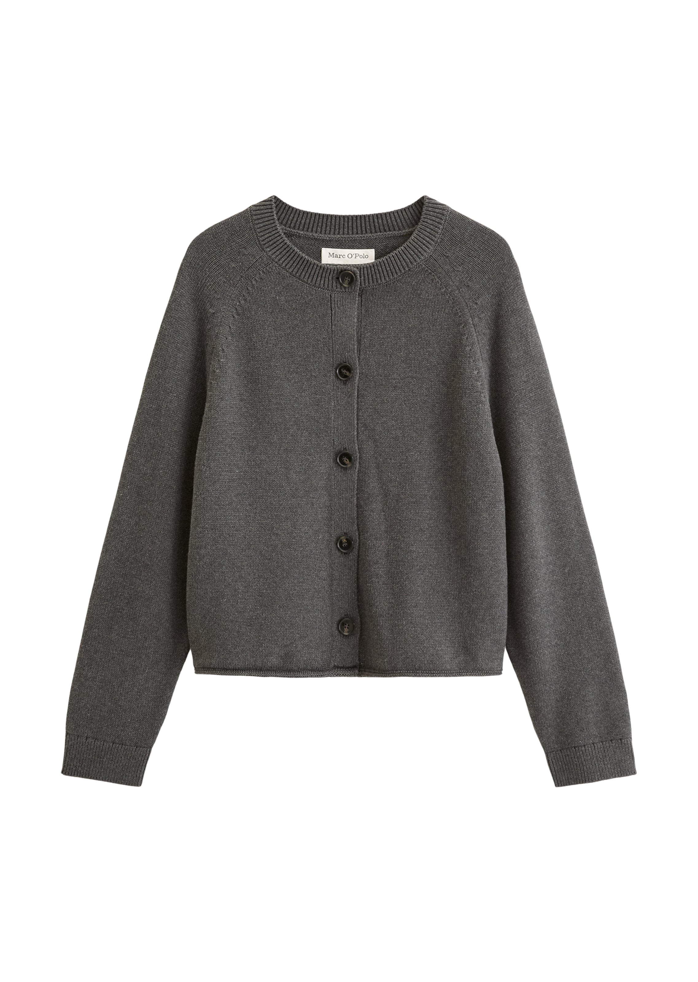 Marc O'Polo Strickjacke in Grau: Vorderseite
