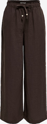 ONLY Wide leg Trousers 'ONLEMMIA' in Brown: front