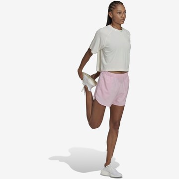 ADIDAS PERFORMANCE Regular Workout Pants 'Aeroready Minimal' in Pink
