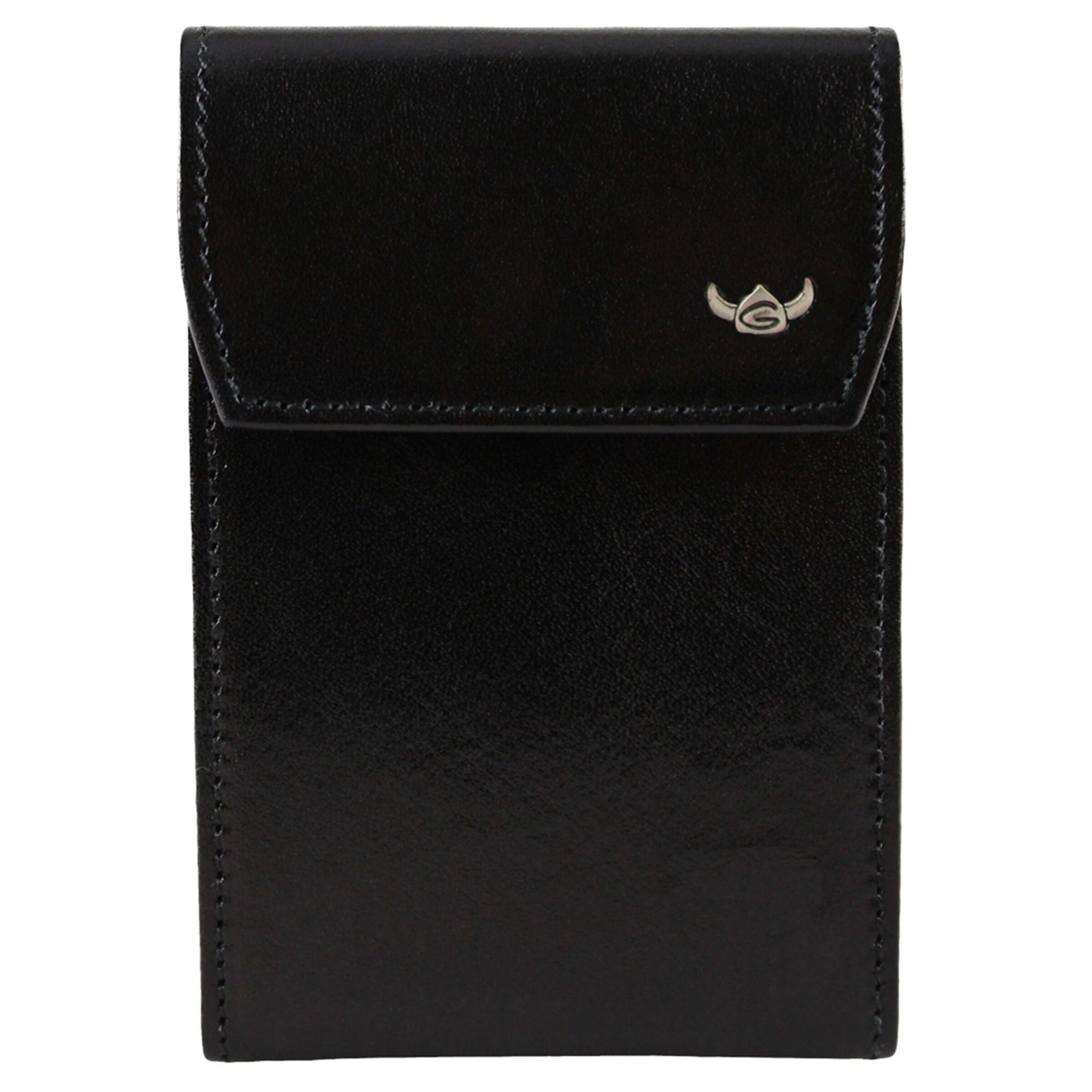 Portamonete di GOLDEN HEAD in nero: frontale