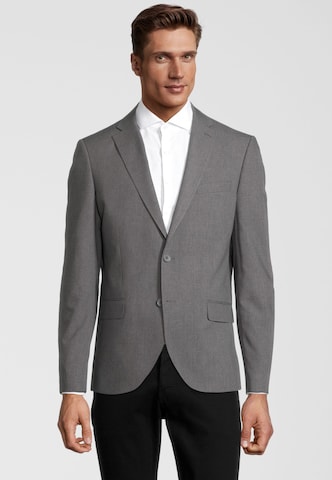 Coupe slim Veste de costume Steffen Klein en gris : devant