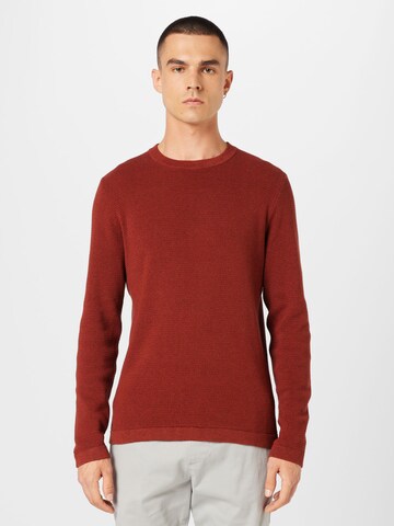 SELECTED Sweater 'ROCKS' in Red: front