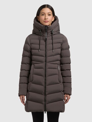 khujo Wintermantel 'Tuhani5 ' in Braun: Vorderseite