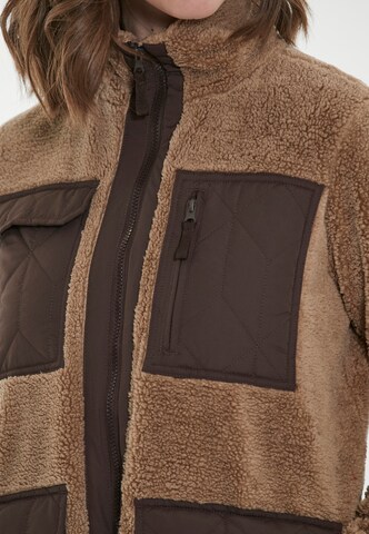 Weather Report Athletic Fleece Jacket 'Twist' in Brown