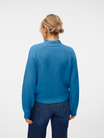 VERO MODA Trui 'VMLeaf' in Blauw
