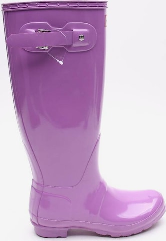 HUNTER Dress Boots in 38 in Purple: front