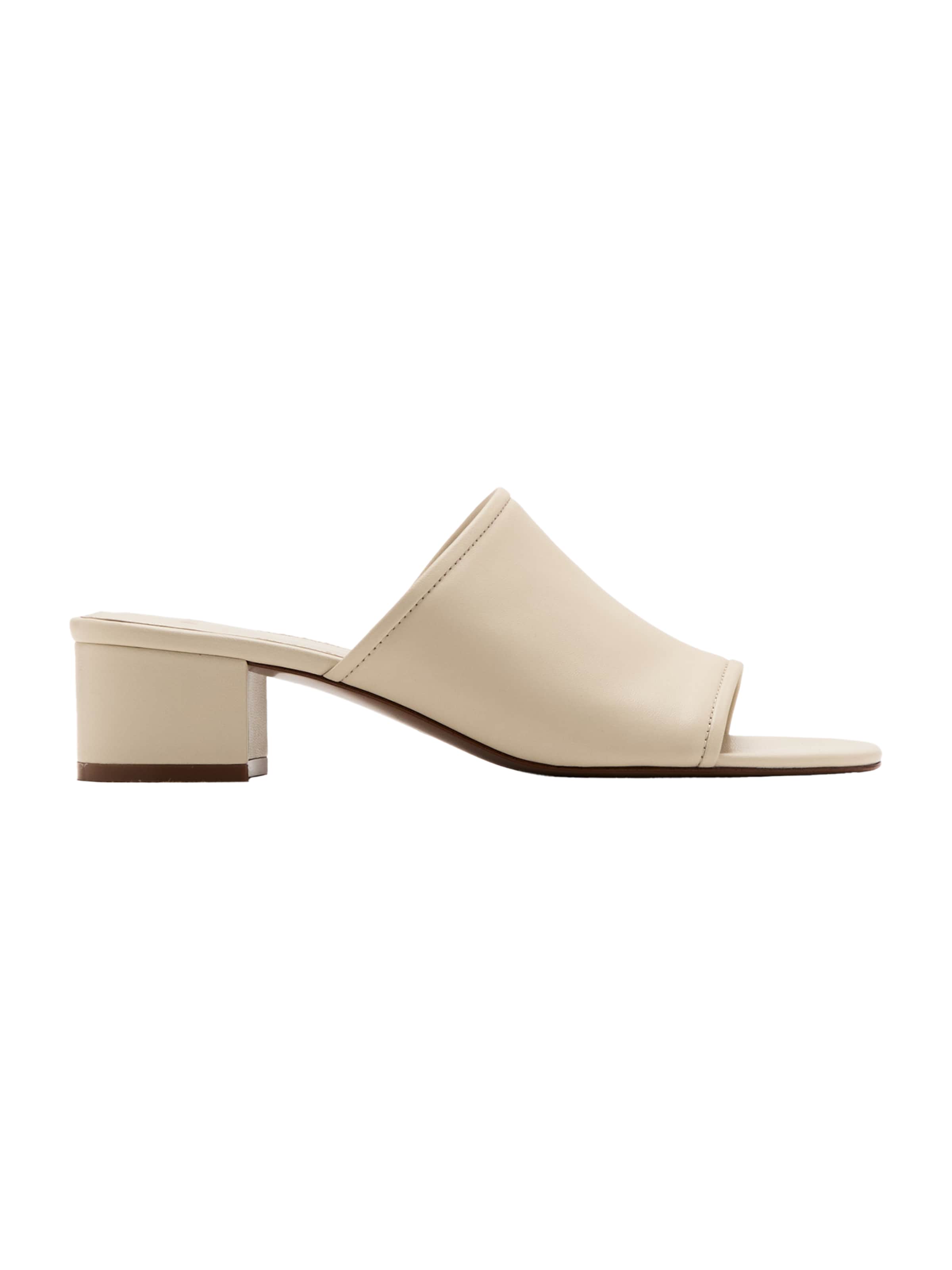 Mule 'COIN' MANGO en beige : devant