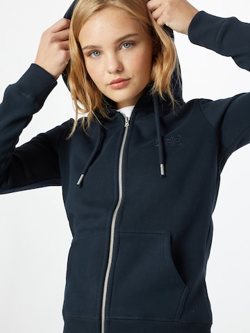 Superdry Sweatjacke in Blau