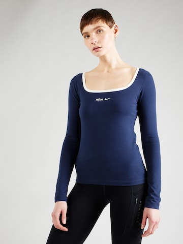 Nike Sportswear - Camisa em azul: frente