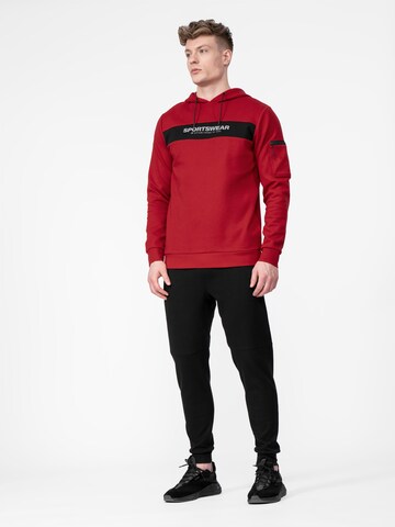 4F - Sweatshirt de desporto em vermelho