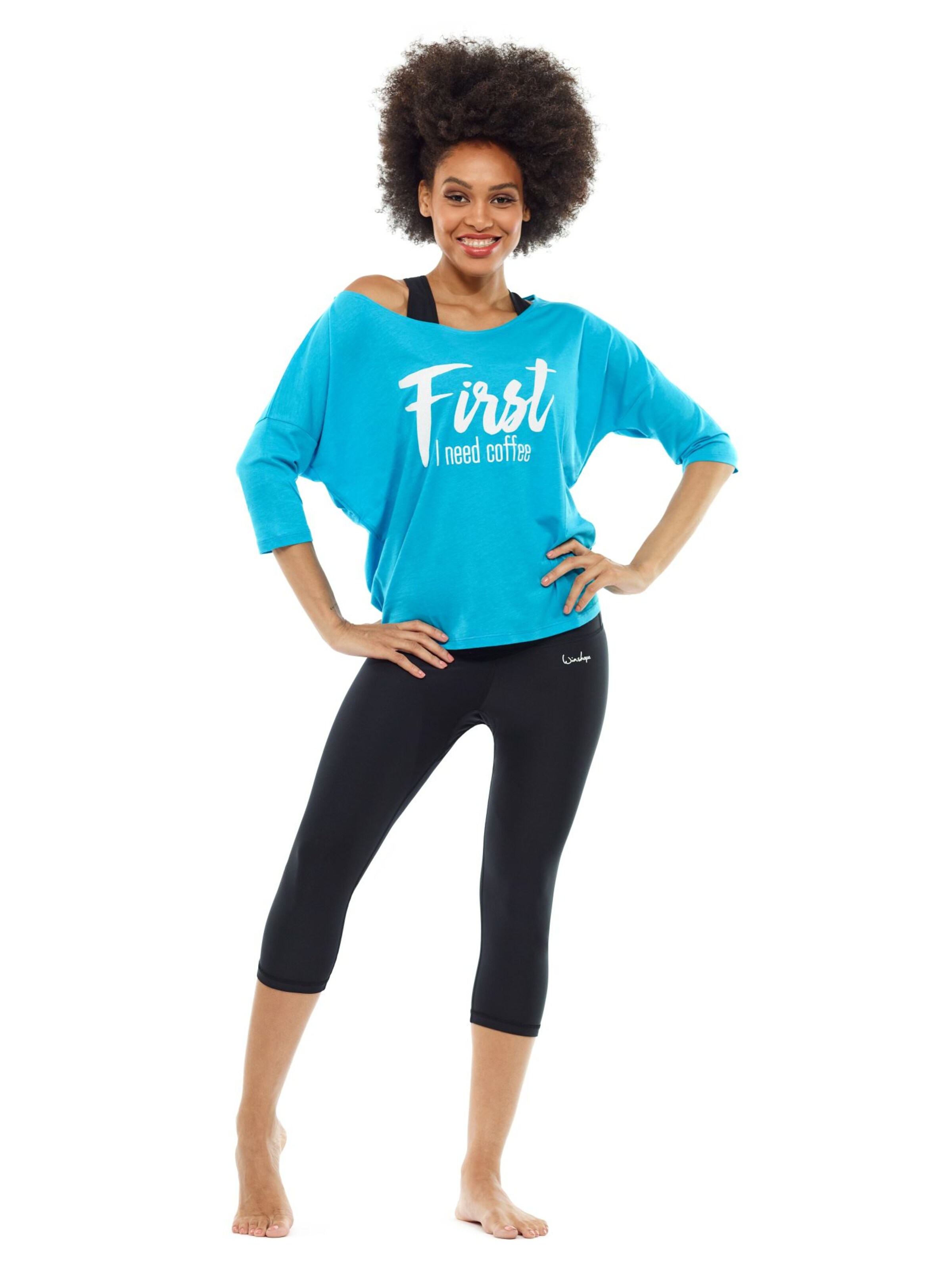 Winshape Slim fit Sports trousers 'HWL202' in Black