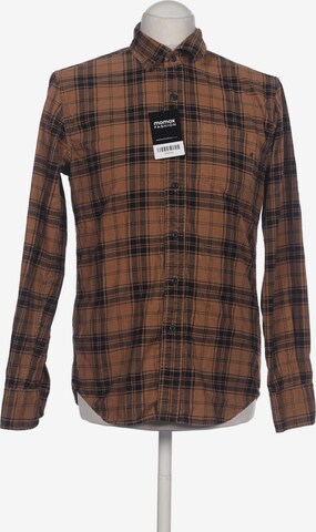 REPLAY Button Up Shirt in S in Brown: front