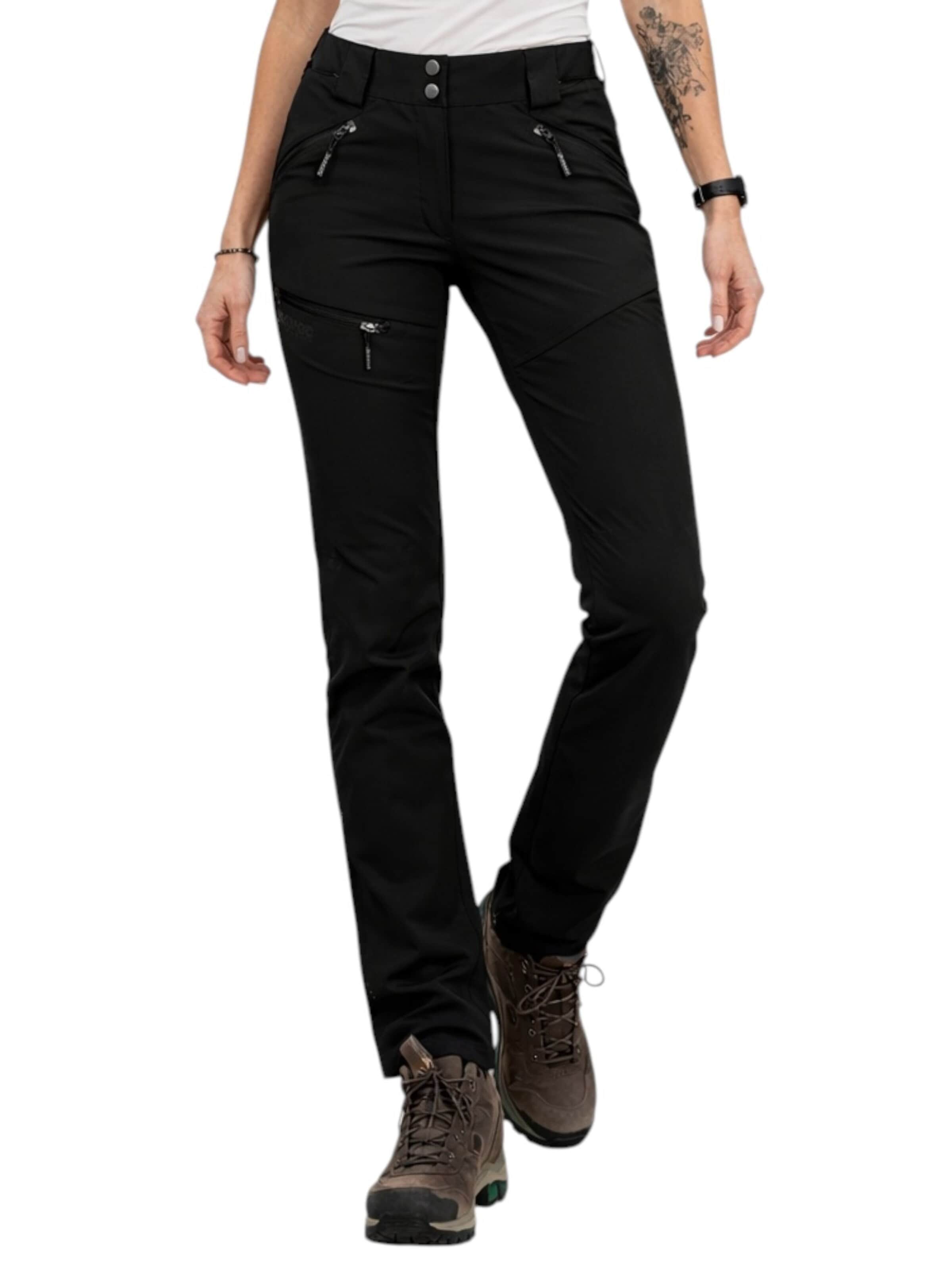 deproc Slimfit Outdoorbroek in Zwart