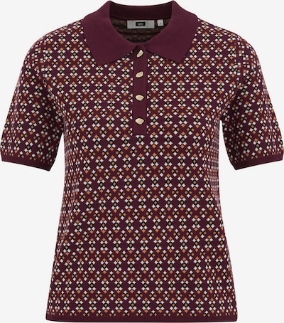 XS dydžio Megztinis iš WE Fashion, spalva – ciklameno spalva / oranžinė / juoda / balta, Prekių apžvalga