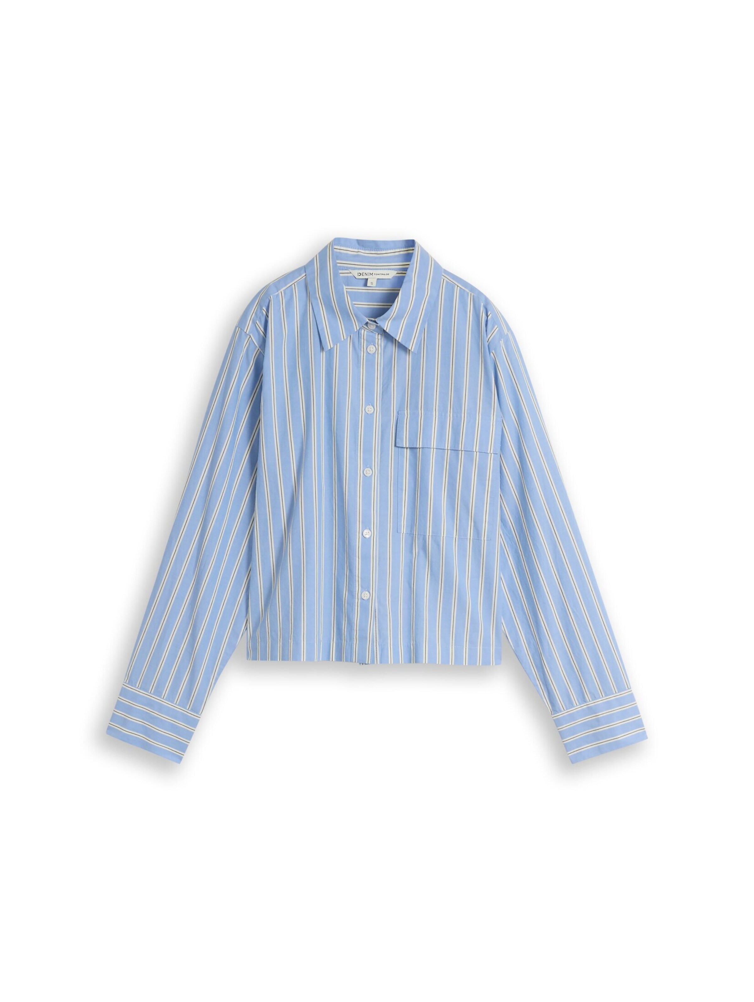 TOM TAILOR DENIM Blouse in Blue: front