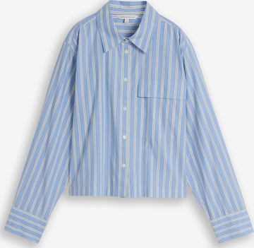Chemisier TOM TAILOR DENIM en bleu : devant