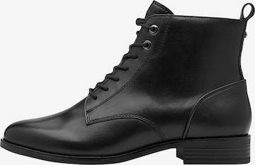 Tamaris - Botas de tobillo 'Lederstiefeletten' en negro: frente