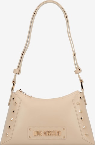 Love Moschino Umhängetasche in Beige: Vorderseite