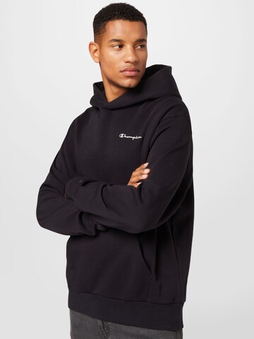 Champion Authentic Athletic Apparel Sweatshirt in Black: front