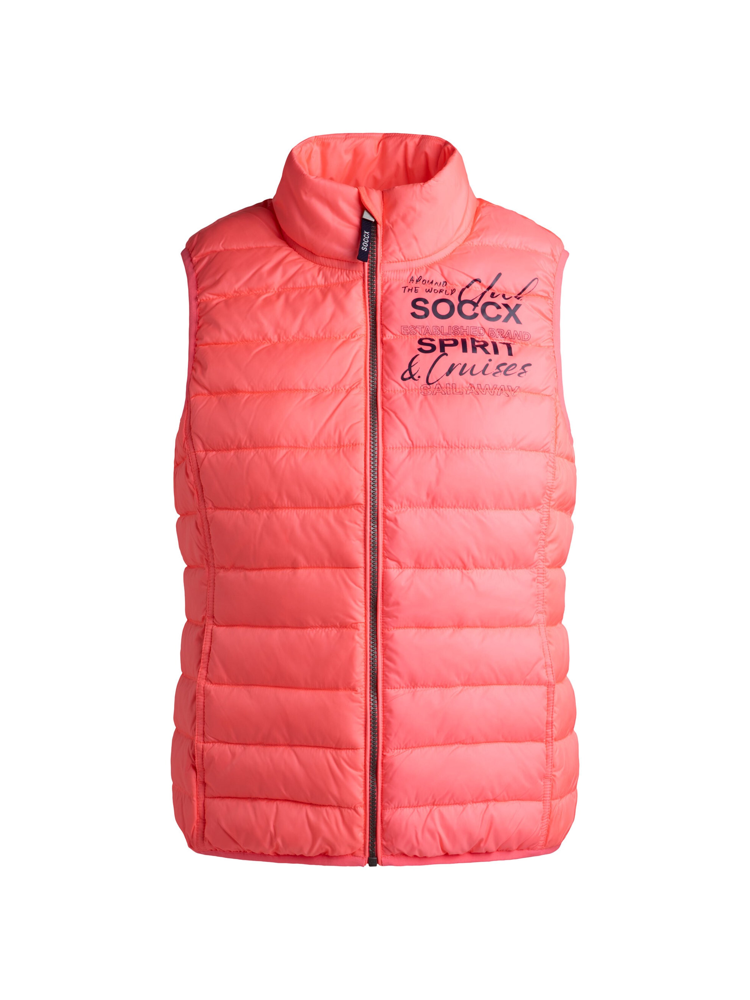 Soccx Vest in Pink: front