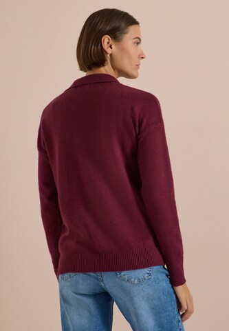 CECIL Langarm Pullover mit Polokragen in Rot